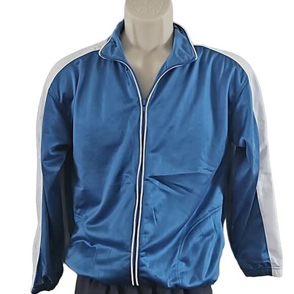 Matrix Boys Blue Tricot Zip Track Jacket Size Large (10-12) Athletic NWOT - Picture 2 of 5